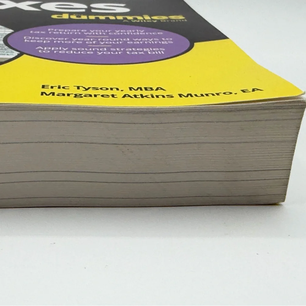 Taxes for Dummies by Eric Tyson and Margaret A. Munro 2024 Edition - Paperback